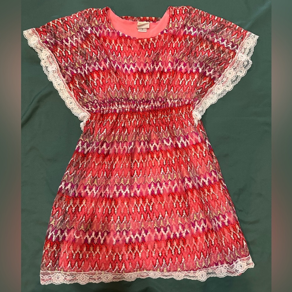 Lemon Fizz Girls Size 14 Lace Boho Flowy Sleeves Dress. EUC.